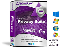 Privacy Suite, clear browsing traces, wipe temperory files and folders, Application aware privacy protection